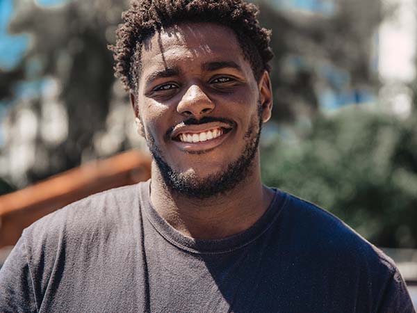 Photo of a happy young man