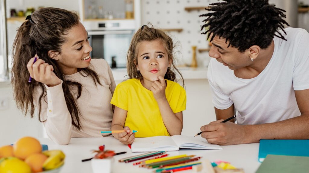 Parents with daughter